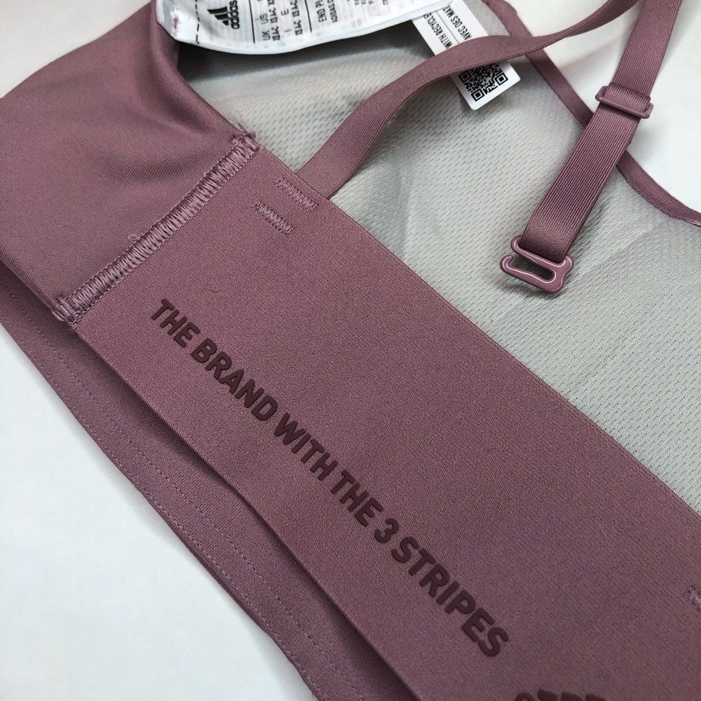 Adidas Women's Dusty Rose Sports Bra - Picture 6 of 9